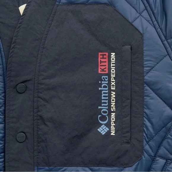 Kith Columbia NSE Reversible Nocturnal  Montsuki Jacket size Large In hand - Picture 3 of 15